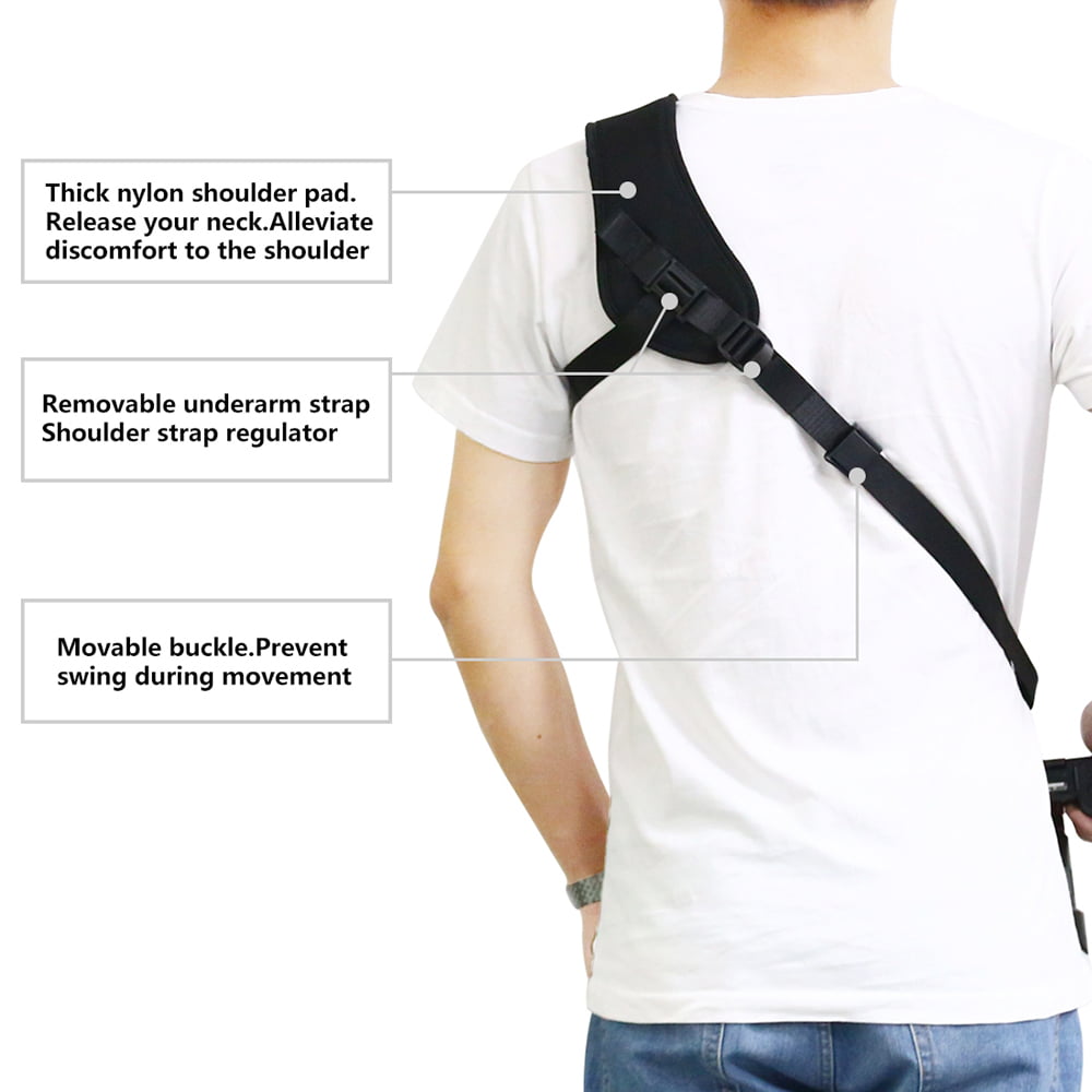 YGZ Restraint Belt Leather M-type Neck Hanging Halter Sling Thigh Strap Cosy Adjustable for Womens Backpack 