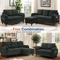 thumbnail image 3 of Pingliang Home Living Room Furniture Set, Sectional Sofa Couch with Storage Ottoman and Loveseat, Modern 3 Seater L Shaped Sofa and 2 Seater Couch,for Living Room,Apartment,Studio,Office, 3 of 5