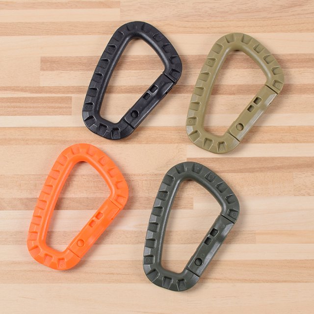 4 Mosqueton Tactico Accesorio Para Mochilas O Pecheras