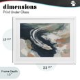 thumbnail image 4 of Stupell Industries Modern Boat Wake From Above White Framed Print Under Glass, 23 x 17, by Chromatic Storm Studio, 4 of 8