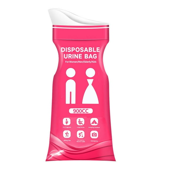 Disposable Urine Bags, 8-Pack Portable Urination Bags With 900Cc Capacity, For Women,Men,Children,Elderly,Car Travel,Highway,Outdoor Activities