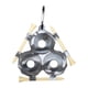 thumbnail image 1 of Bolsa para pelotas de golf con cierre de resorte y capacidad para 3 pelotas. Gris, 1 of 9