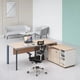 thumbnail image 4 of Boss Modern Office Desk Set Ideas Design Drawers Professional Studio Wooden Storage Desk Table Work Escritorio Oficina Furniture My Lux Decor Round, 4 of 9