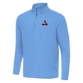 thumbnail image 2 of Men's Antigua  Powder Blue St. Louis Cardinals Intent Quarter-Zip Top, 2 of 3