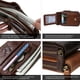 thumbnail image 3 of Cartera con cremallera MING CLAN con bloqueo RFID de piel, plegable, marrón, 3 of 6