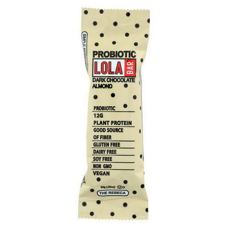 (Price/case)Lola Granola Bar - Bar Dark Chocolate Almnd Probiotic - Case of 12 - 1.76 OZ