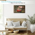 thumbnail image 2 of HFDF Farmhouse Truck Wall Art Old Truck Canvas Prints Barn Pictures Wall Art for Rustic Home Decor Vintage Window Red Truck Canvas Painting Car Posters Art for Country Wall Decor 24x16inch Framed, 2 of 6