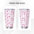 thumbnail image 3 of Rateoe Breast Cancer Awareness4 Printed Car Guy Gifts for Men Women Tumbler - 20oz/590ml Double Wall Vacuum Insulated Stainless Steel Travel Tumbler Cups with Lid & Straw-Straw Three-piece Set, 3 of 8