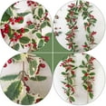 thumbnail image 2 of CIMAXIC christmas 1pc Adorable Rattan Hanging Light Party Luminous Decor Xmas Berry String Light,7.87"X3.94"X3.94", 2 of 5