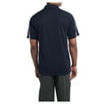 thumbnail image 2 of Mens PosiCharge Micro-Mesh Colorblock Polyester Polo True Navy/ White X-Small, 2 of 8