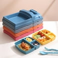 thumbnail image 3 of Car Shaped Tableware Set with Cutlery and Cup - Ideal for Kitchen and Dining Featuring Separate Plates for Kids' Dining Experience - Dinner Tray for Boys and Girls, 3 of 3