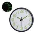 thumbnail image 2 of Wall Clock 12 Inch Luminous Wall Clock Minimalist Round Quartz Clock for Bedroom Living Room Decoration, 2 of 8