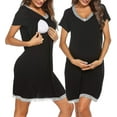 thumbnail image 1 of 3 In 1 Delivery/labor/nursing Nightgown Soft Maternity Hospital Dress, 1 of 4