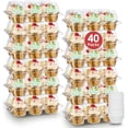 thumbnail image 1 of Contenedores apilables para cupcakes Meolibour, 6 unidades x 40 juegos, 1 of 8