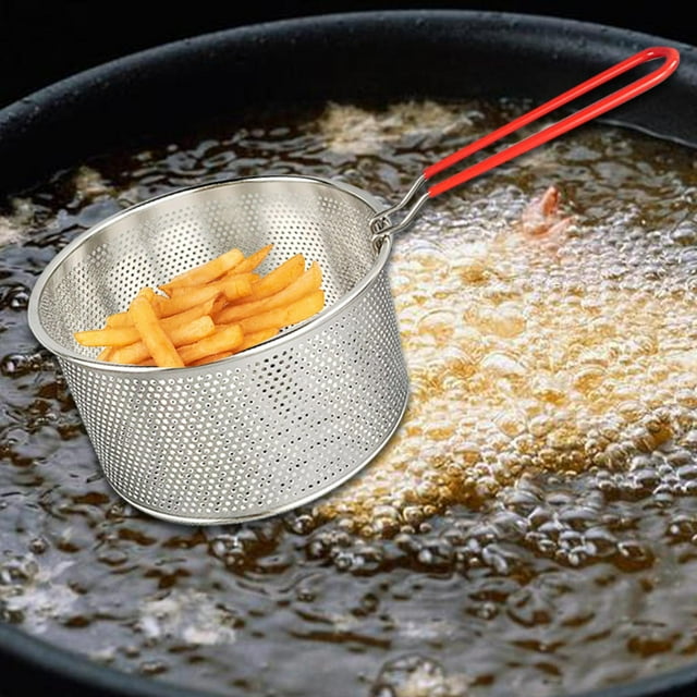Cesta para freír de acero inoxidable Macarena con mango desmontable diámetro abierto 175 cm