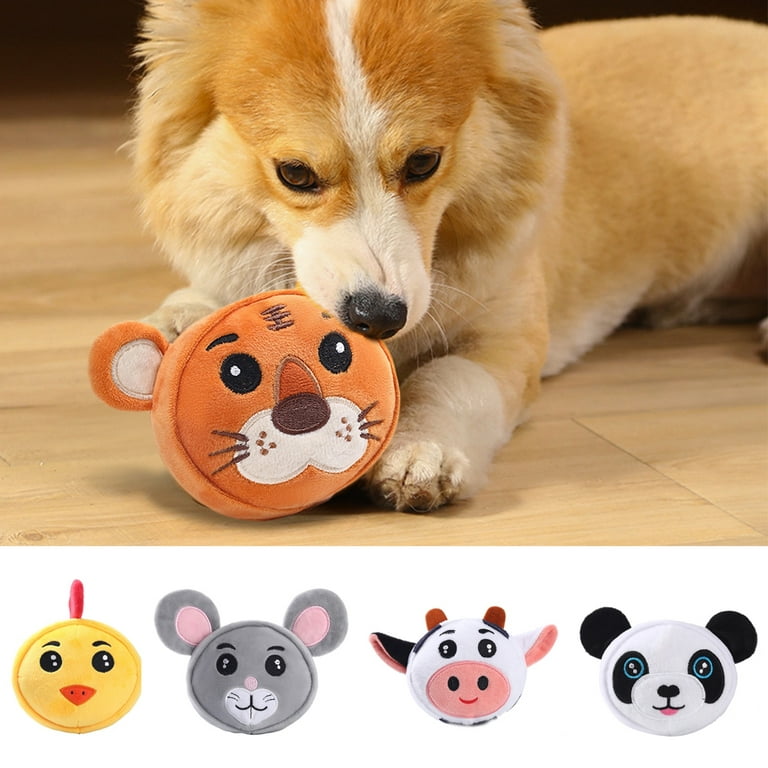 Shenmeida Puppy Toy Dog Chew Toy Built-in Sounder Stuffed Toy Pet Anxiety  Relief Toy Dog Toy for Entertainment 