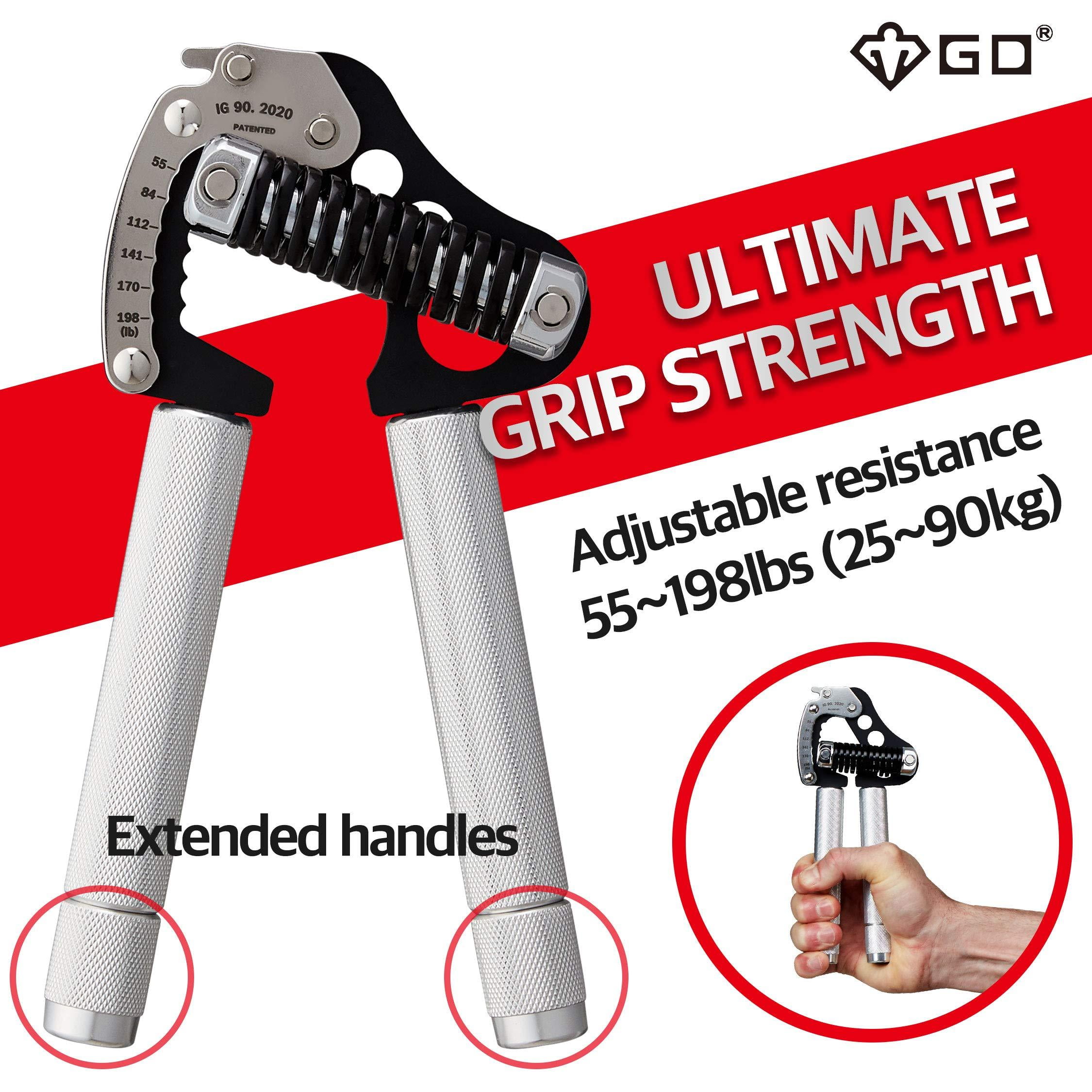 GD Iron Grip Adjustable Hand Gripper, EXT 90