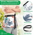 thumbnail image 4 of Yayeee Waist Apron with Pockets for Cooking Waterproof Half Server Aprons, White Sea Plants, 4 of 7