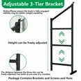 thumbnail image 6 of Heavy-Duty Shipping Container Shelving 4-Pack - Adjustable 3-Tier Steel Shelves, 800lb Load Rating per Bracket for Garage & Workshop Storage, 6 of 7