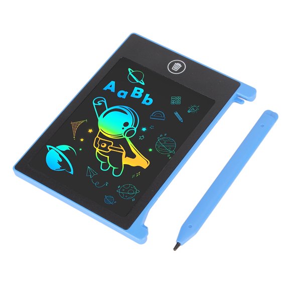 Mini LCD Writing Tablet, 4.4in Erasable Reusable Graffiti Electronic Drawing Board, Waterproof Handwriting Tablet Electronic Note Pad For 3-6 Years Old. 40mah