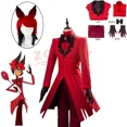 thumbnail image 2 of Disfraz de Alastor Cosplay Hazzbin Cos Hotel Fantasia para mujer adulta, uniforme, chaqueta, pantalones, trajes de fantasía, traje de carnaval de Halloween, 2 of 5