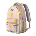 thumbnail image 2 of Lemon Print Backpack - Stylish & durable school bookbag for teens & college students, spacious rucksack with laptop compartment, lightweight for daily use., 2 of 6