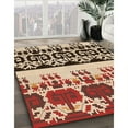 thumbnail image 3 of Ahgly Company Machine Washable Indoor Square Transitional Saffron Red Area Rugs, 7' Square, 3 of 7