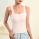 thumbnail image 1 of Blusa de pijama de manga corta para mujer, lisa, informal, a la moda, con cuello regular, sin mangas, para dormir, pijamas para mujer, 1 of 4