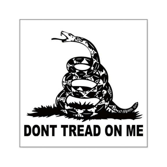 CafePress - Dont Tread On Me Sticker - Square Sticker 3" x 3"