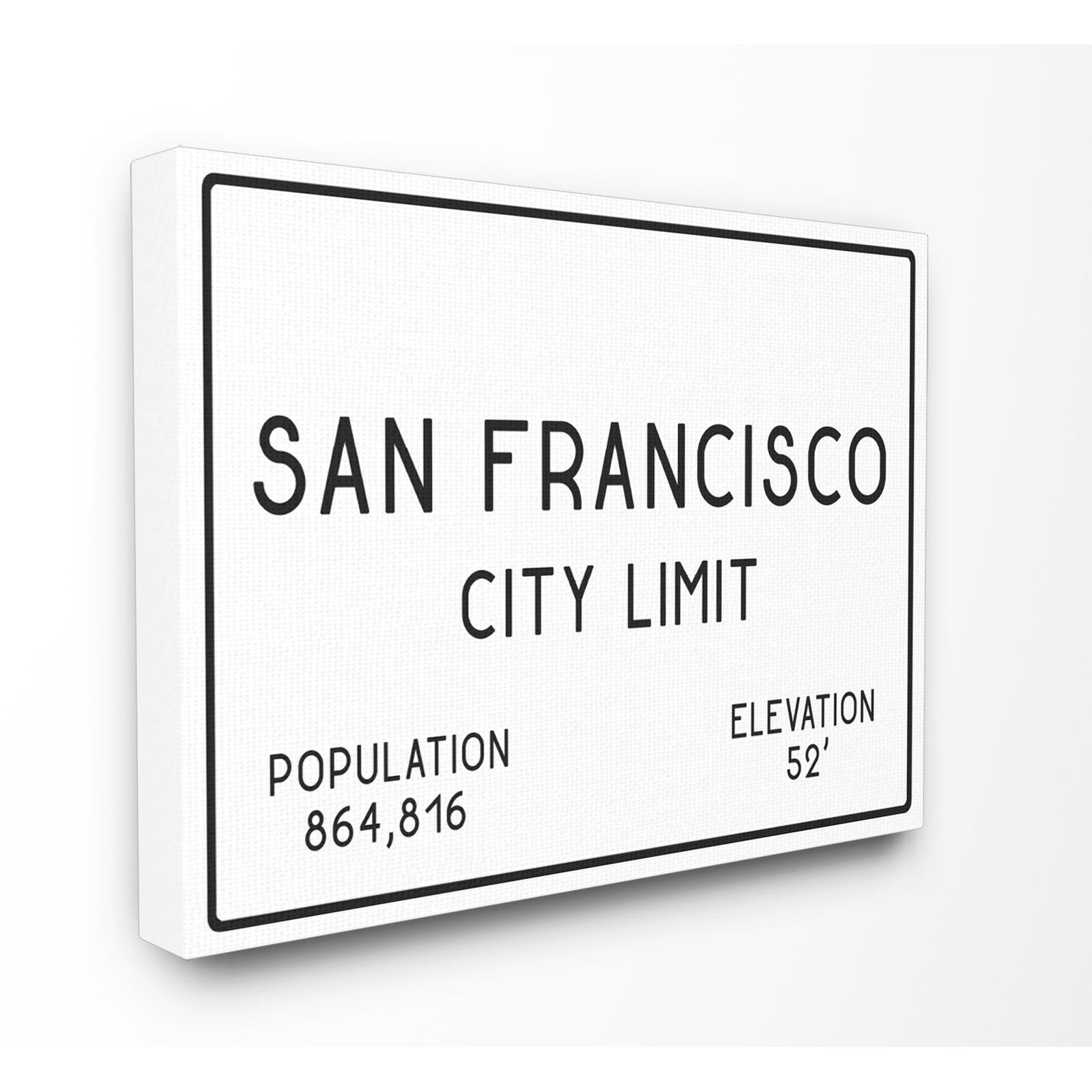 The Stupell Home Decor Collection San Francisco City Limit Canvas Wall Art