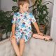 thumbnail image 4 of Fotbe Cute Shark Pijama Estampada de 2 Piezas para Niños – Ropa de Dormir de Manga Corta Cómoda para Niños y Niñas, Camiseta y Shorts de Algodón-Small, 4 of 6