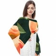 thumbnail image 4 of Peach Translucent Chiffon Hair Scarf - Breathable Silk Wrap for Women - 180*73 Size - Lightweight Headband and Fashion Accessory, 4 of 6