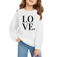 thumbnail image 3 of MeetoTime Girls Boys Valentine's Day Sweatshirt Soft Long Sleeve Round Neck Printed Top 2-10 Years Kids Clothes, 3 of 3