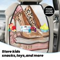 thumbnail image 5 of Easygdp Stylish High Heels On Books Car Kick Mat Seat Cover 2 Pcs Anti-Kick Pockets Storage Mat Back Seat Cover Car Seat Protector, 5 of 8