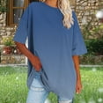 thumbnail image 5 of Shirts for Women,Summer Clothes,Women's Plus Size Round Neck Short Sleeved Solid Summer Base Shirt Sports T-Shirt Tops,Plus Size Clothes for Women, 5 of 7