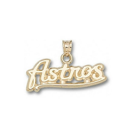 MLB - Houston Astros 10K Gold ''ASTROS'' 3/8'' Pendant
