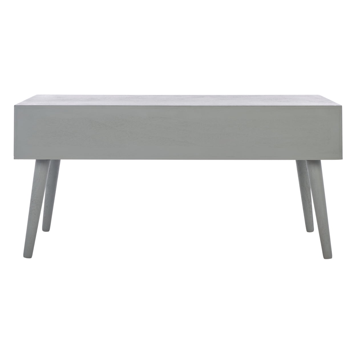 SAFAVIEH Mozart Mid-Century 2 Drawer Coffee Table, Distressed Grey