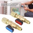 thumbnail image 5 of yeuweold R22 R410A Air Conditioning Refrigerant Valve Ball Valve Hose Adapter, AC Adapter Hose Kit, 5 of 5