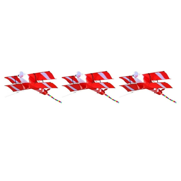 Guardoinrt Large 86cm Airplane Kites Outdoor Sport Toys Beach Plane Kite for Kids Adults Type1 3Set