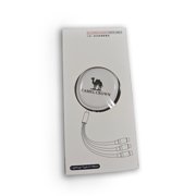 Camel Crown 3 في 1 كابل شحن سريع سلك شاحن قابل للسحب كابل بيانات Usb من النوع C، أبيض