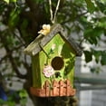 thumbnail image 5 of Decodeary Hanging Bird House Outdoor Garden Decoration Fence for Trees Backyard Green, 5 of 5