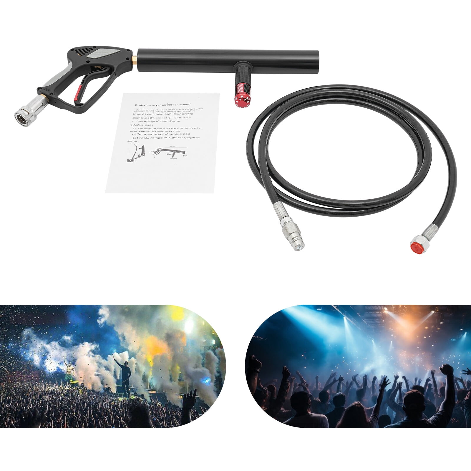Led DJ Co2 Smoke Gun Jet Machine Carbon Dioxide Gas Column Stage Effect Machine