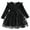 Black, variant on Toddler Girls Dresses Long Sleeve Bowknot Prints Dress Fall Clothes Size 4-5T