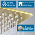 thumbnail image 3 of Juego de grifos de ducha POP SANITARYWARE en oro cepillado con cabezal de 30 cm, 3 of 7