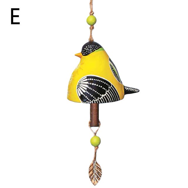 Bird Song Bell - Plaster, 45cm Hanging Length, Assorted Colors