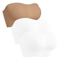 thumbnail image 5 of bnaln Strapless Bras for Women 1/2/3PCS Bandeau Bra Bralette Non-Slip Wireless Bra Women's Seamless Bras No Underwire Sports Bras Wireless Comfort Bralettes Full Coverage Everyday Bra, 5 of 9