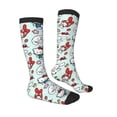 thumbnail image 4 of Lsque Sanrio Printed Crew Socks Men's Women's LightWeight Thin Casual Calf Socks ,Knee High Socks,Cotton Socks, 4 of 9