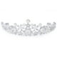 thumbnail image 2 of GOOHOCHY Elegante de la boda nupcial de la flor brillante de la perla cristal Rhinestones de imitación Corona Tiara Diadema velo, 2 of 8