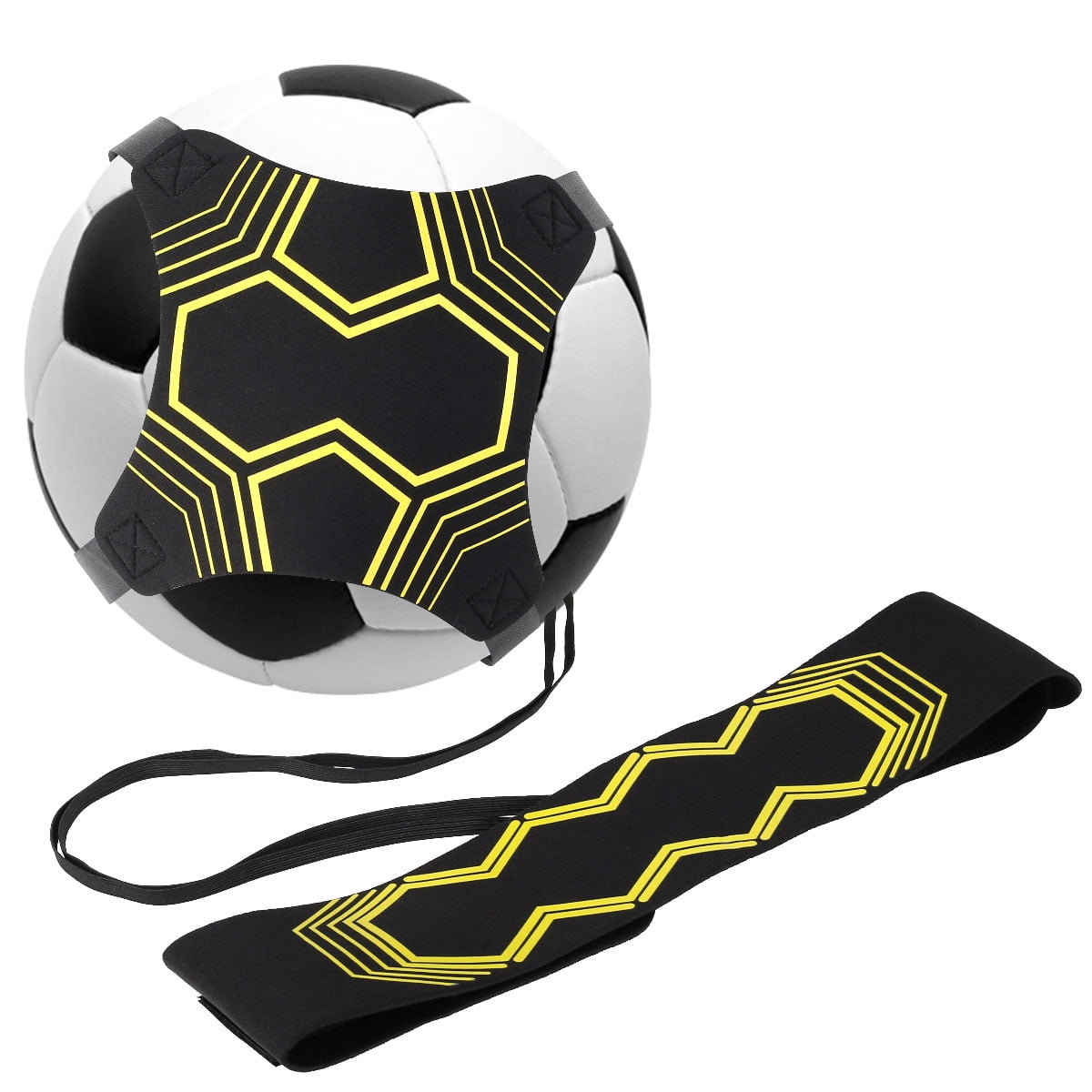 Adjustable Practice Football Kick Trainer Soccer Ball Train Aid Equipment Belt 