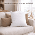 thumbnail image 3 of 20x20 Goose Down & Feather Pillow Insert – Luxury Designer Cushion – Multiple Loft Options – 100% Cotton Shell, 3 of 10